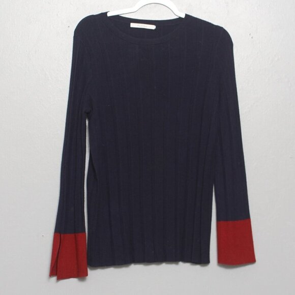 Harper Lane Macario color block slit sleeve sweater - Picture 1 of 7